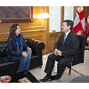 Imagen de actividad: Reunión entre César Rico y Raquel González, alcaldesa de Aranda de Duero.